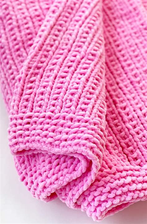 Easy Baby Blanket Knitting Pattern Broken Rib Stitch Handy Little Me