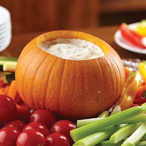 Festive Pumpkin Bowl With Dip Recipes Pampered Chef Canada Site