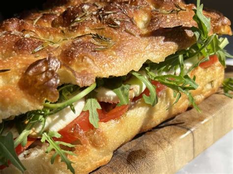 Pesto Caprese Focaccia Sandwich Recipe Whisk