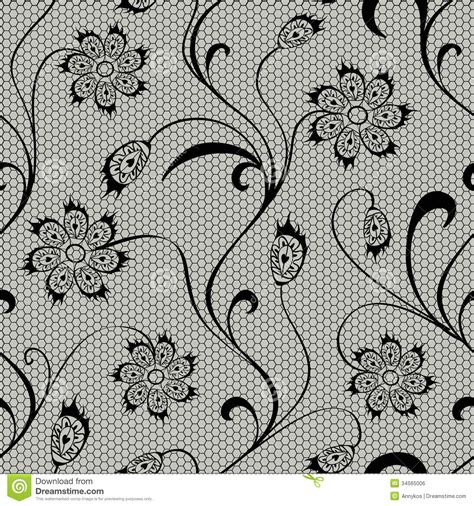 Used clipping mask for easy editing. Floral Lace Seamless Pattern Stock Vector - Illustration ...