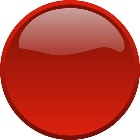 Button Red Clip Art Free Vector 4vector