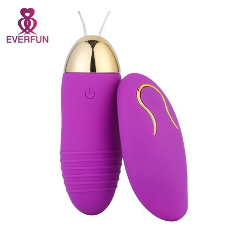 Everfun Wireless Remote Control Vibrating Silicone Bullet Eggs