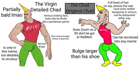 The Virgin Detailed Chad Vs The Chad Original Chad Rvirginvschad