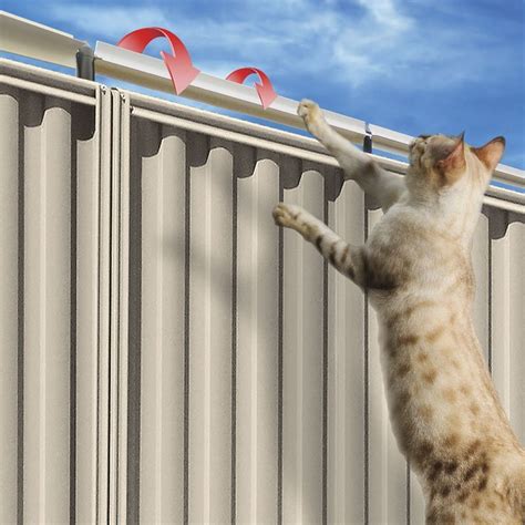 I'll just get a higher fence if there's no other way. Oscillot Cat Proof Fence System » Petagadget