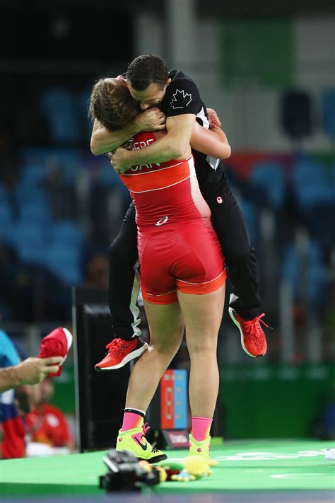 Here Is Adorable Badass Erica Wiebe Carrying Her Coach