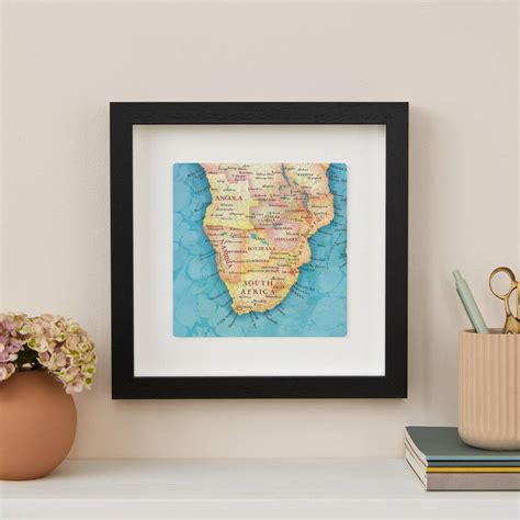 Personalised Southern Africa Map Print Wall Art By Bombus