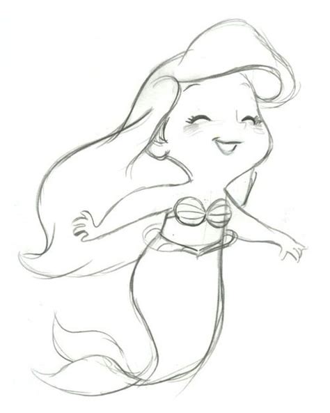 How To Draw Cute Ariel Mermaid Learn How To Draw This Cute Baby