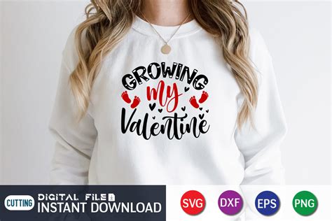 Growing My Valentine SVG Graphic by FunnySVGCrafts · Creative Fabrica