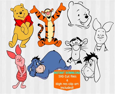 Baby Winnie The Pooh And Friends Svg Svg Images File My Xxx Hot Girl