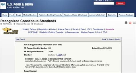 Fda Recognizes Iec 60601 1 Edition 32 Eisner Safety Consultants