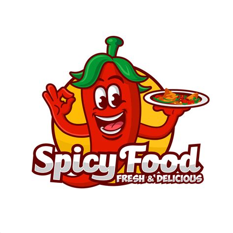 Spicy Food Logo Vector Design Illustration 5417499 Vector Art At Vecteezy