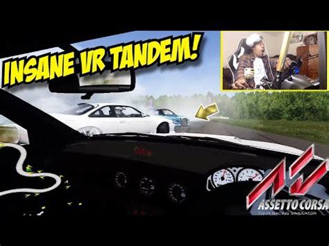Tandem Drifting In VR Is INSANE Assetto Corsa Drift W The Gang