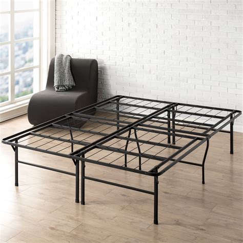 Mellow 18 Bifold Metal Platform Bed Frame Heavy Duty Steel Slats