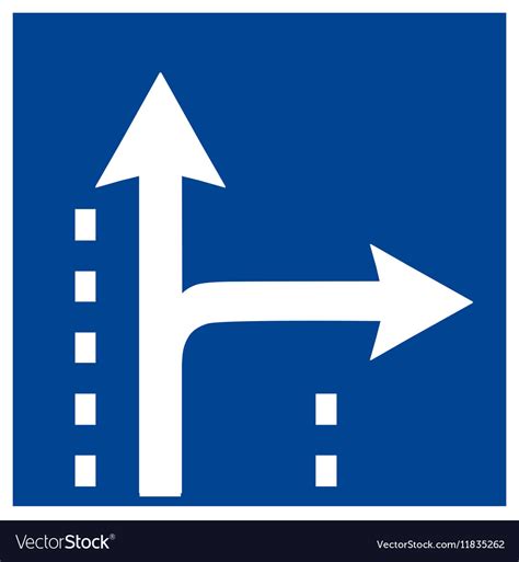 Square Traffic Sign Royalty Free Vector Image Vectorstock