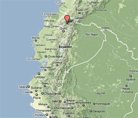 Streets names and panorama views, directions cotacachi map by googlemaps engine: Gersyko postcards: ECUADOR - Cotacachi, Laguna de Cuicocha