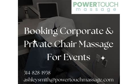 Corporate Events For Chair Massage By Powertouch Massage In Bridgeton Mo Alignable