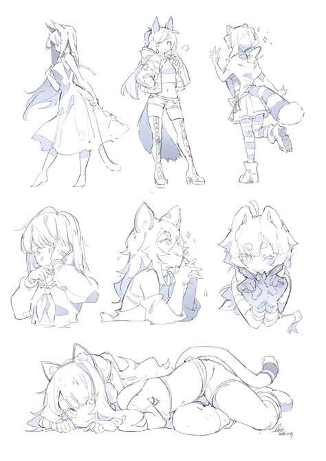 Pin By れと あみ On 2 らふ Concept Art Characters Anime Poses Reference