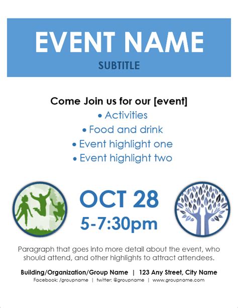 Event Flyer Template For Word