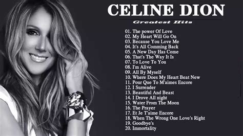 Celine Dion Greatest Hits 2017 Best Songs Of Celine Dion Collection