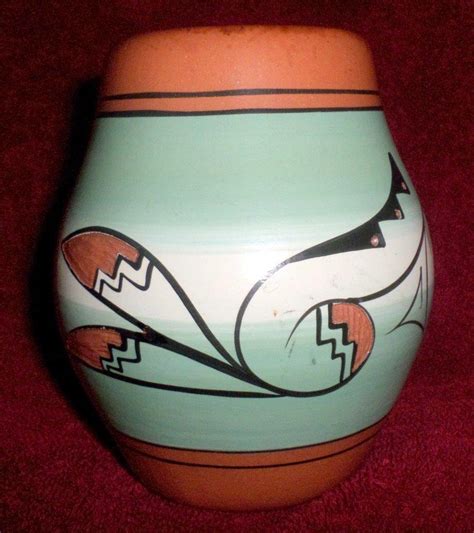 Vintage Native American Southwest Pottery 5 1 2 Vase Unrecognized