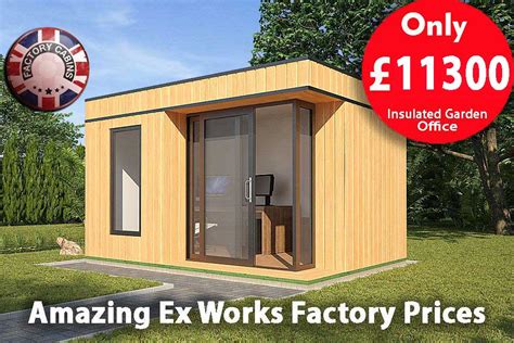 Siberian Larch Clad Fully Insulated Garden Office Norwich 39m X 27m