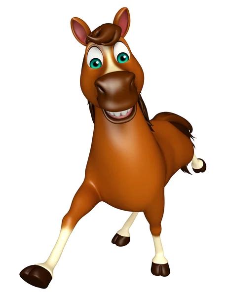 Funny Horse Cartoon Character Stock Photo By ©visible3dscience 102767884