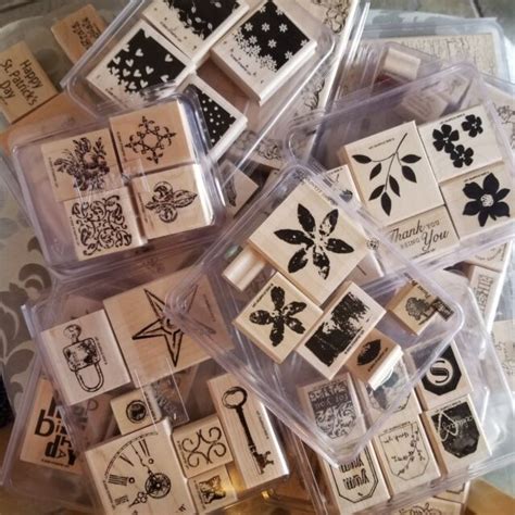 Stampin Up Retired Wooden Stamp Sets Brand New Mounted 2002 2006