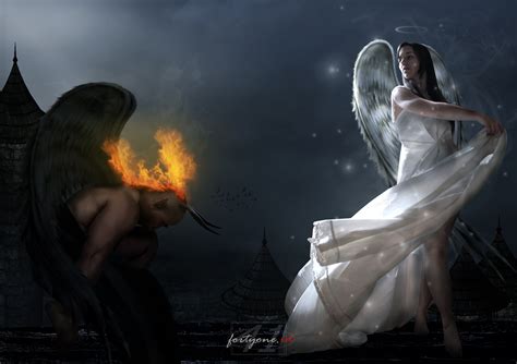 48 Angel And Demon Wallpapers Wallpapersafari