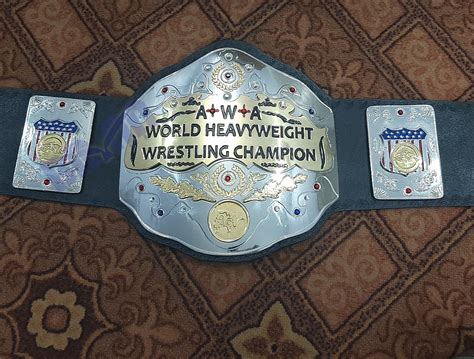 Awa World Heavyweight Wrestling Championship Belt 4mm Zinc