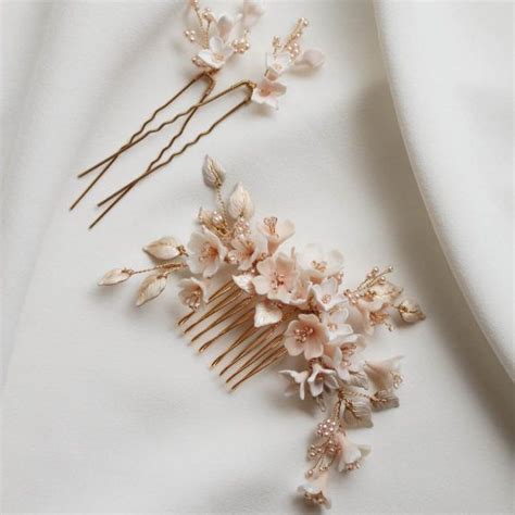 Cherry Blossom Wedding Hair Pieces Tania Maras Bridal Blush