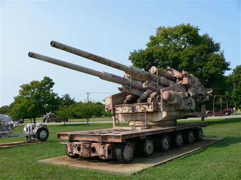 Photo 128 Cm Flakzwilling 40 Anti Aircraft Gun On Display At The