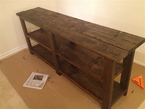 Ana White Rustic Console Table Diy Projects