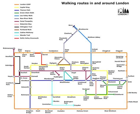 London Underground Map Legend Map Of Counties Around London