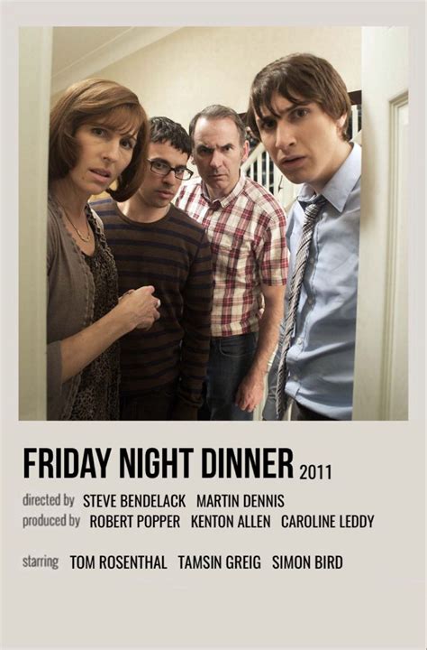 Minimal Polaroid Series Poster For Friday Night Dinner Iconic Movie