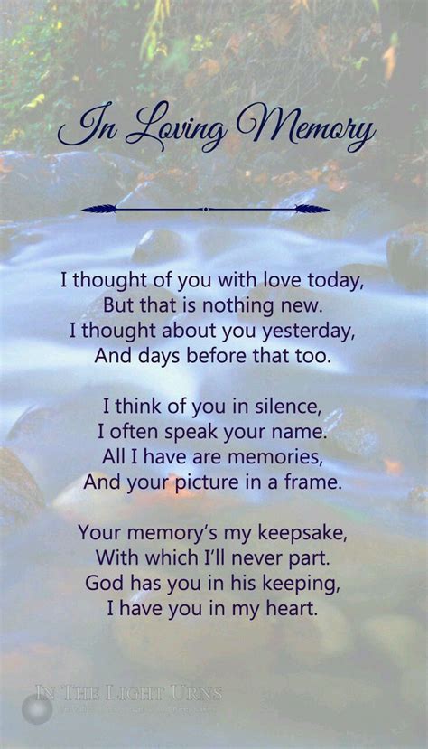 Pin By Izabel Kotak On Close To Heart Funeral Poems Remembrance