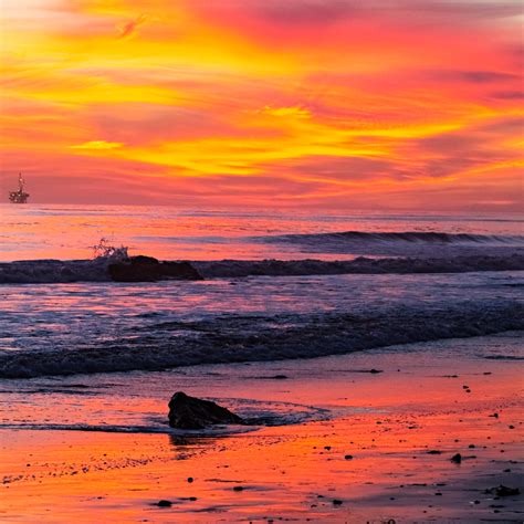 Colorful Beach Sunset Photograph For Sale As Fine Art