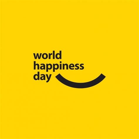 World Happiness Day Vector Template Design Illustration Happiness