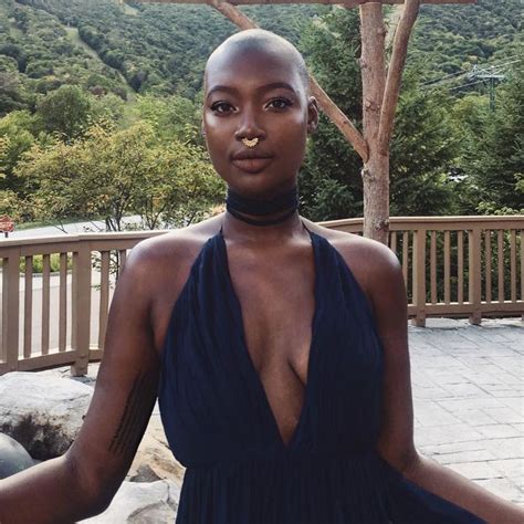 19 stunning black women whose bald heads will leave you speechless essence bald women bald