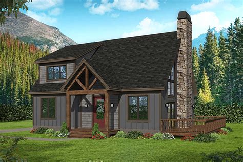2 Bed Mountain Cottage Plan With Rustic Charm 68730vr Architectural