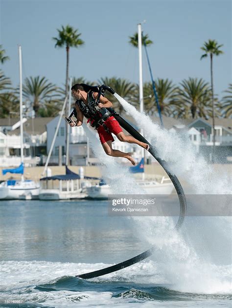 Dean Omalley Flies Using A Jetlev A Water Powered Jetpack Flying