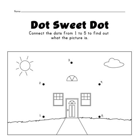 Connect The Dots From 1 5 Worksheet All Kids Network