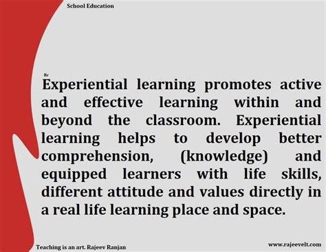 Experiential Learning Importance And Benefits School Education