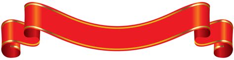 Banner Red With Gold PNG Clip Art Image Clip Art Art Images Free
