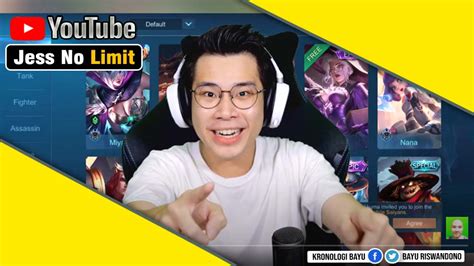 Salah satunya adalah tobias justin atau dikenal dengan jess no limit. Profil Biodata Jess No Limit. Youtuber Gamer Terkenal Di ...