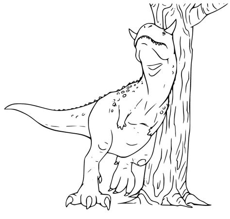 Jurassic World Carnotaurus Coloring Page Free Printable Coloring