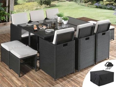 Salon de jardin encastrable Sophia 10 places pas cher ...