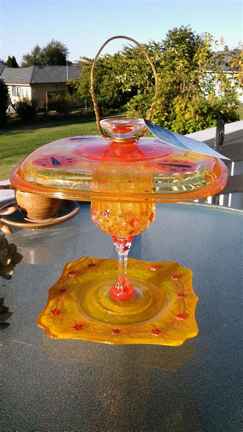 Pin by sk prosser on Fantasy Glass Feeders | Glass bird feeders, Glass
