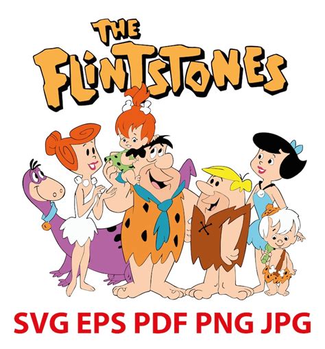 The Flintstones Clipart The Flintstones Logo Svg Digital Etsy