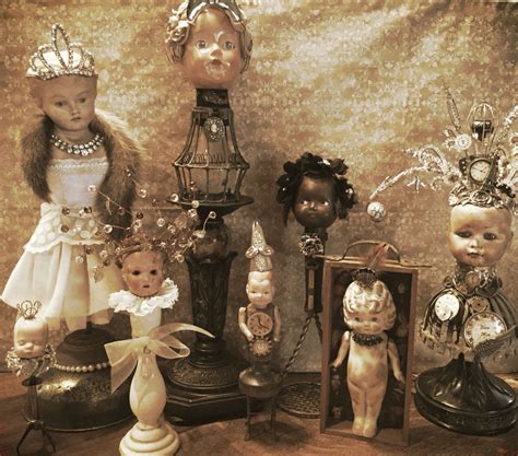 Altered Dolls By Jeanette Crooks Art Dolls Cloth Assemblage Art