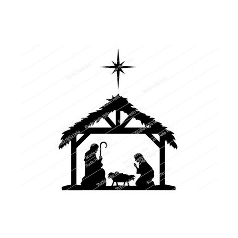 Nativity Scene Svg Nativity Svg Png Eps Dxf  Instant Inspire